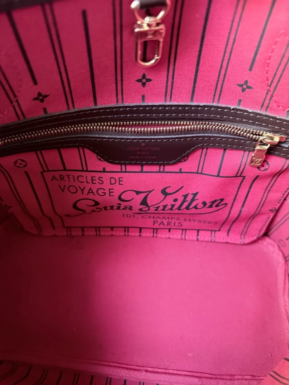 Louis Vuitton Damier Ebene Canvas Tote Bag PM - Picture 6 of 10